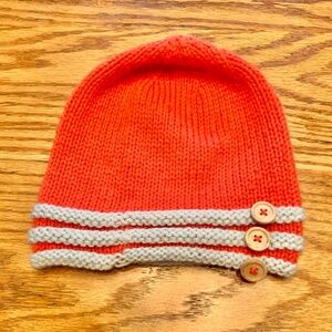 "Cold As Ice" ski cap, orange, S, EUC